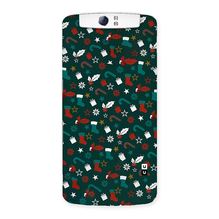 Christmas Pattern Design Back Case for Oppo N1