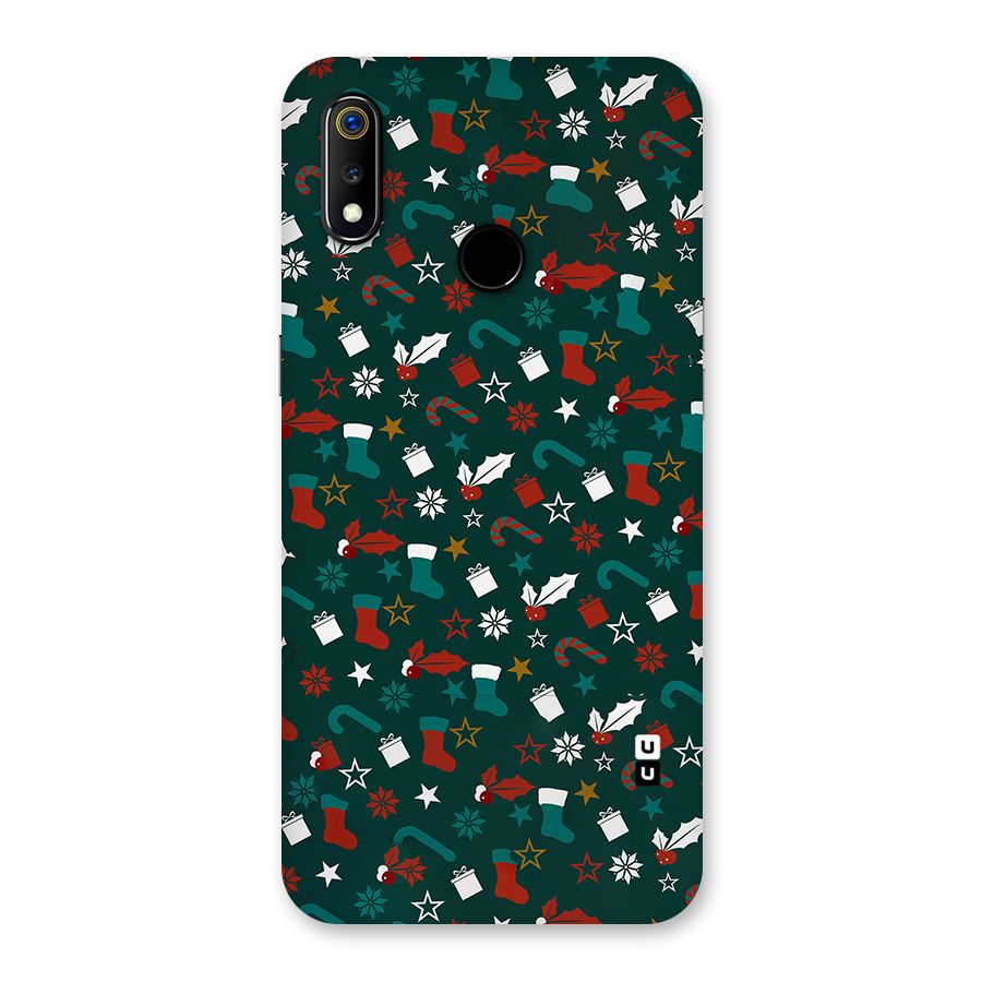 Christmas Pattern Design Back Case for Realme 3