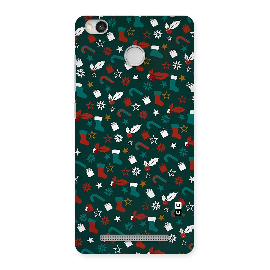 Christmas Pattern Design Back Case for Redmi 3S Prime