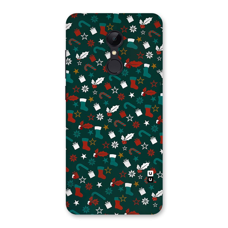 Christmas Pattern Design Back Case for Redmi 5