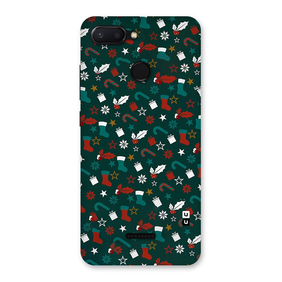 Christmas Pattern Design Back Case for Redmi 6