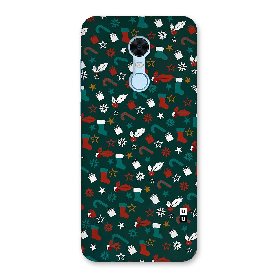 Christmas Pattern Design Back Case for Redmi Note 5