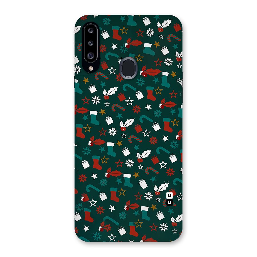 Christmas Pattern Design Back Case for Samsung Galaxy A20s