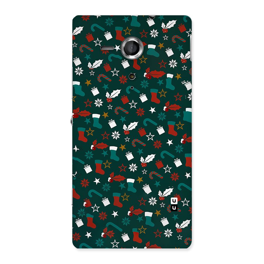 Christmas Pattern Design Back Case for Sony Xperia SP