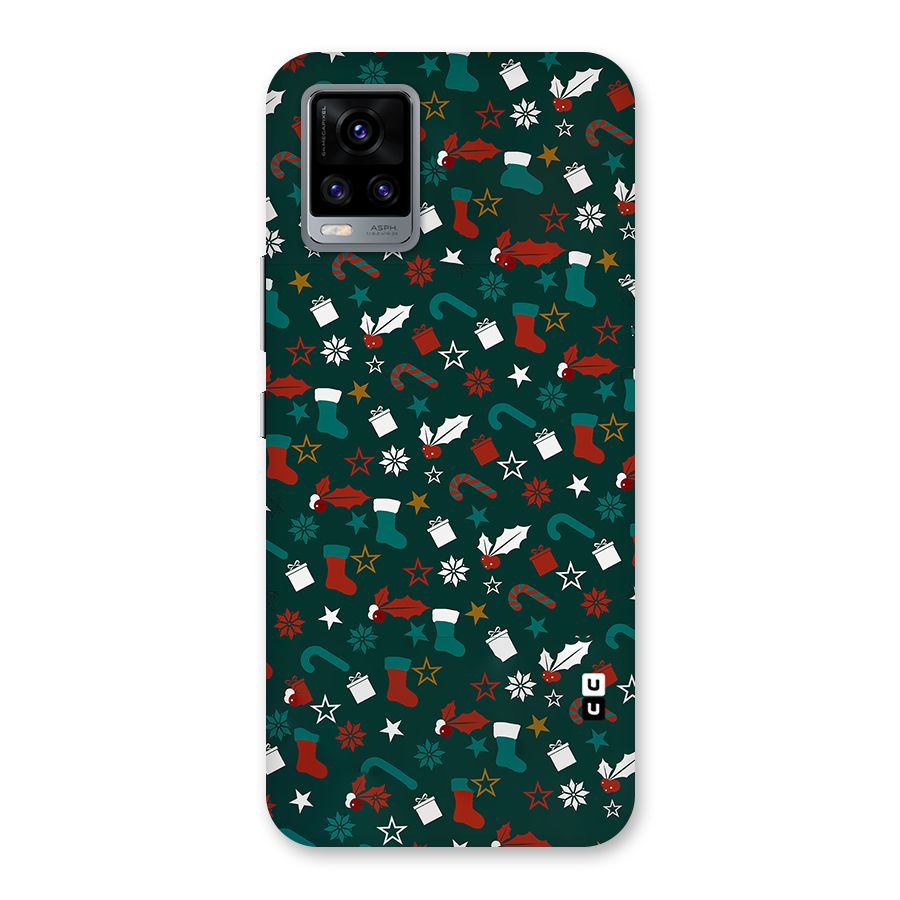 Christmas Pattern Design Back Case for Vivo V20