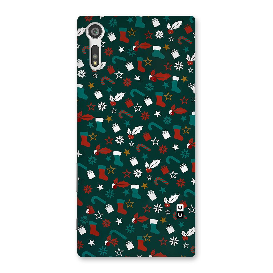 Christmas Pattern Design Back Case for Xperia XZ