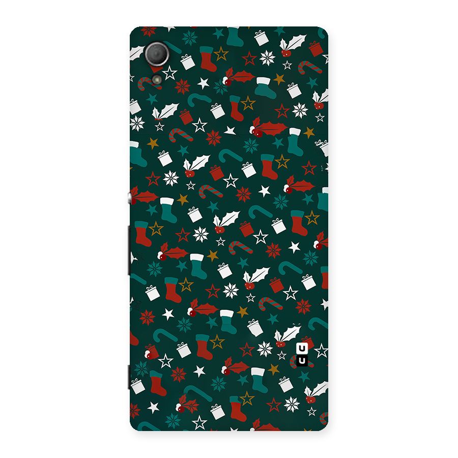 Christmas Pattern Design Back Case for Xperia Z3 Plus