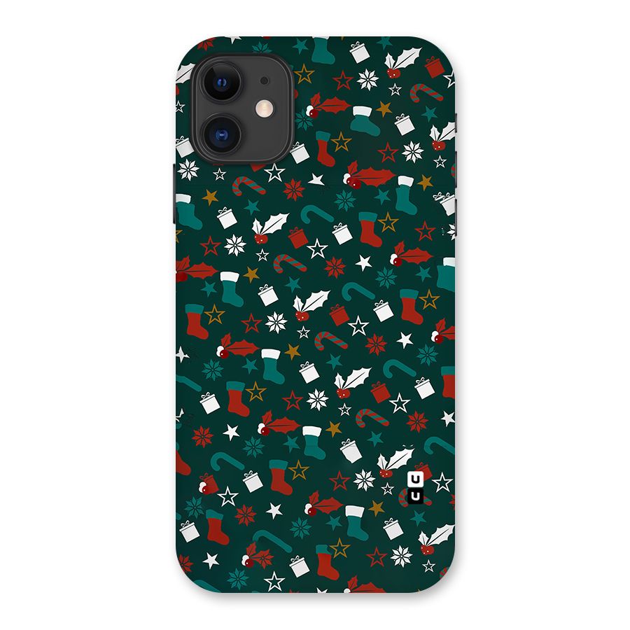 Christmas Pattern Design Back Case for iPhone 11