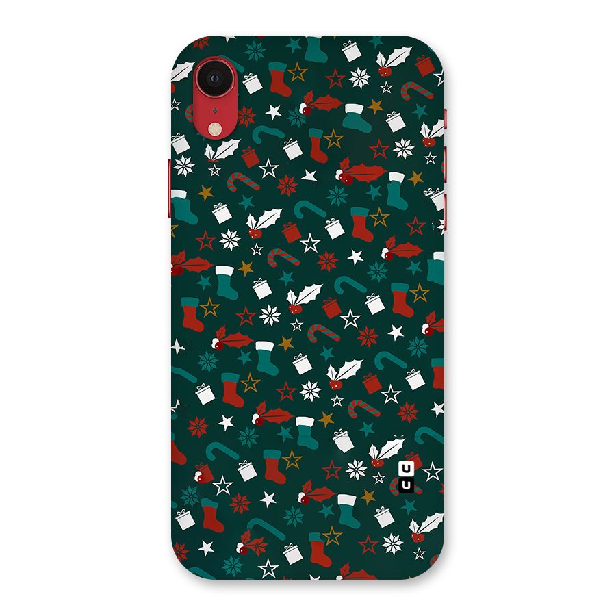 Christmas Pattern Design Back Case for iPhone XR