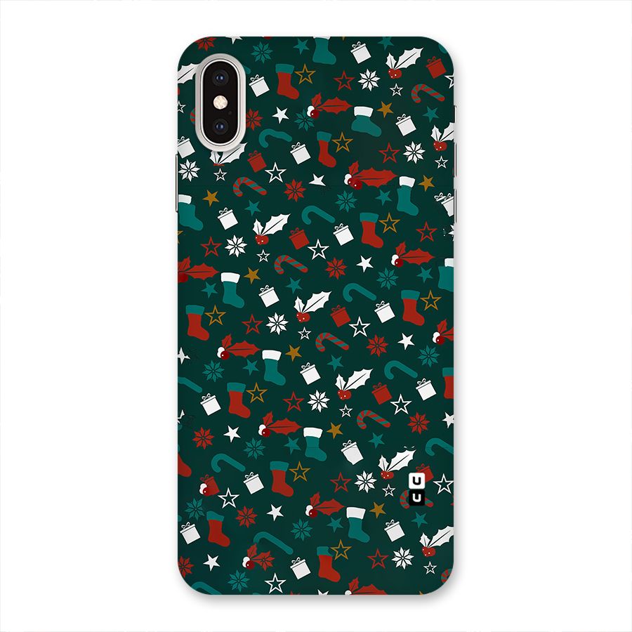 Christmas Pattern Design Back Case for iPhone XS Max