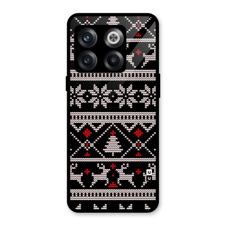Christmas Seamless Aztec Glass Back Case for OnePlus 10T