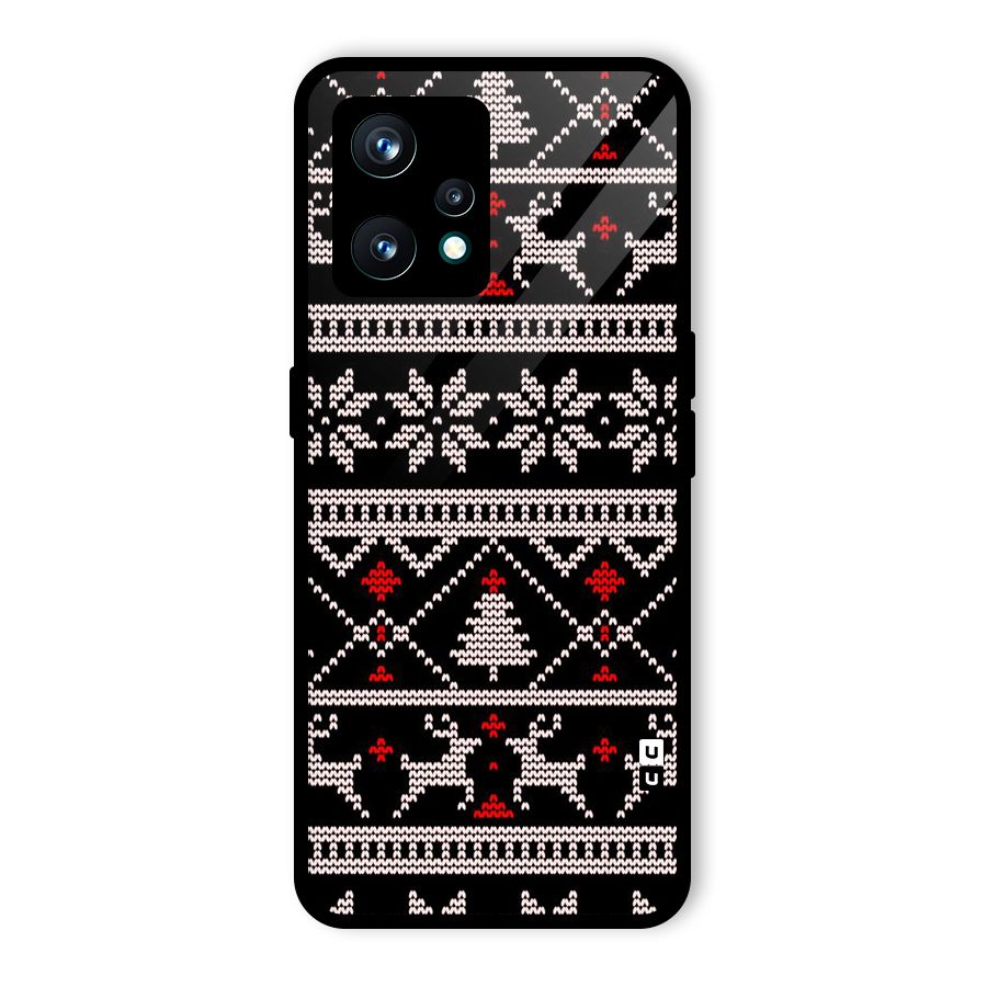 Christmas Seamless Aztec Glass Back Case for Realme 9 Pro Plus 5G