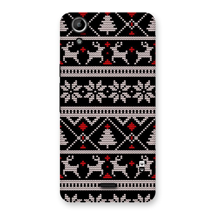 Christmas Seamless Aztec Pattern Back Case for Canvas Selfie Lens Q345