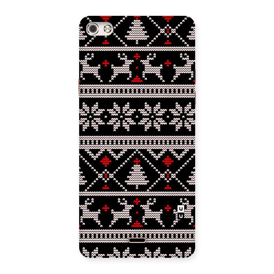 Christmas Seamless Aztec Pattern Back Case for Canvas Silver 5