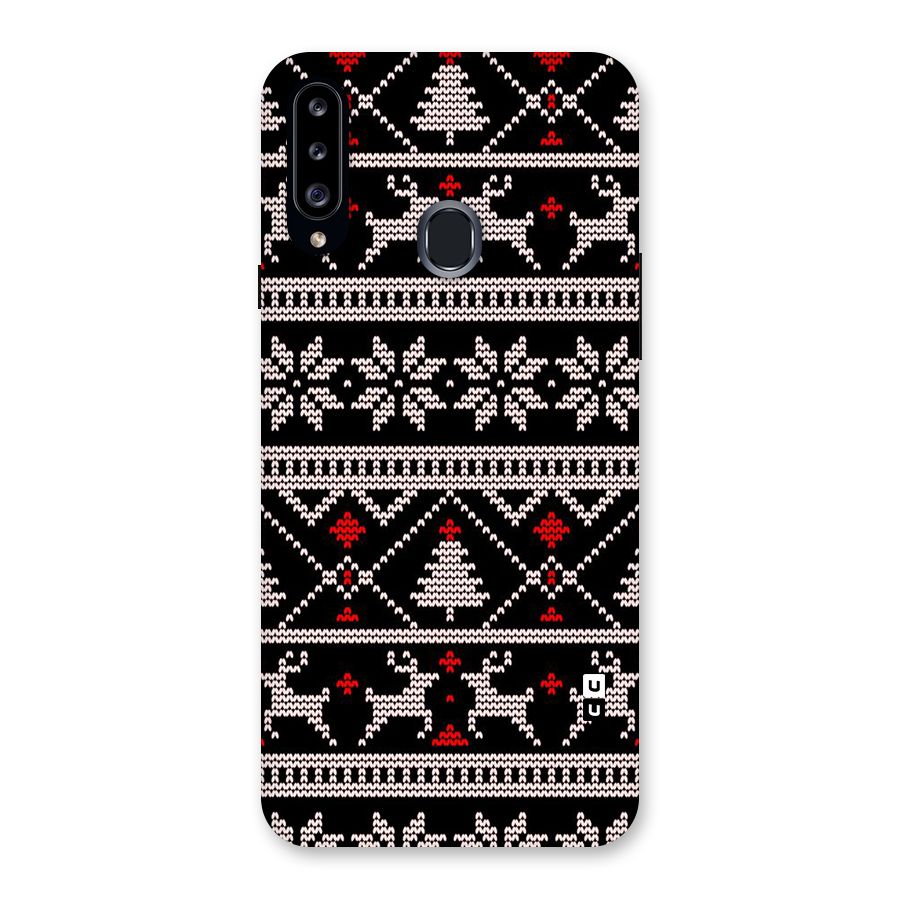 Christmas Seamless Aztec Pattern Back Case for Galaxy A20s