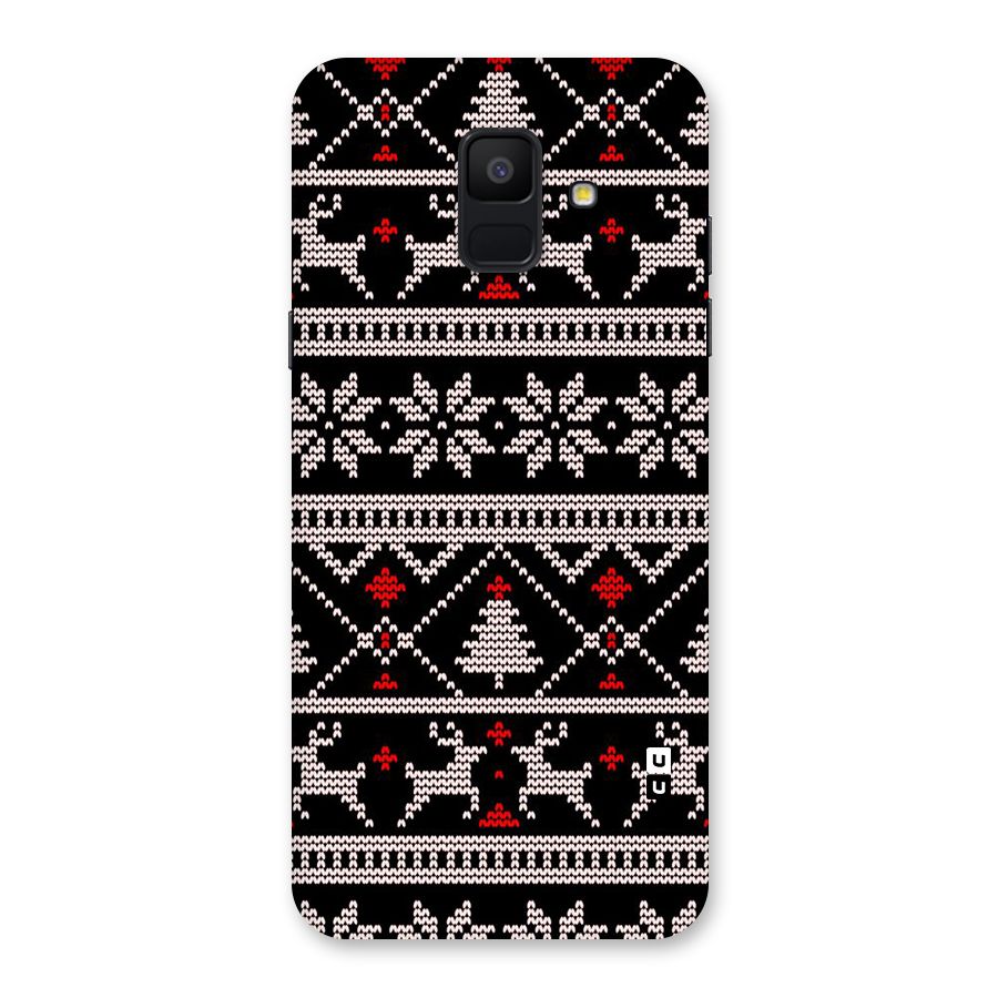 Christmas Seamless Aztec Pattern Back Case for Galaxy A6 (2018)