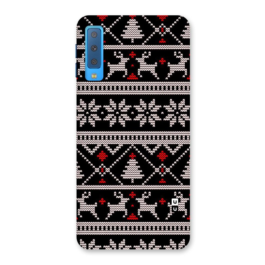 Christmas Seamless Aztec Pattern Back Case for Galaxy A7 (2018)