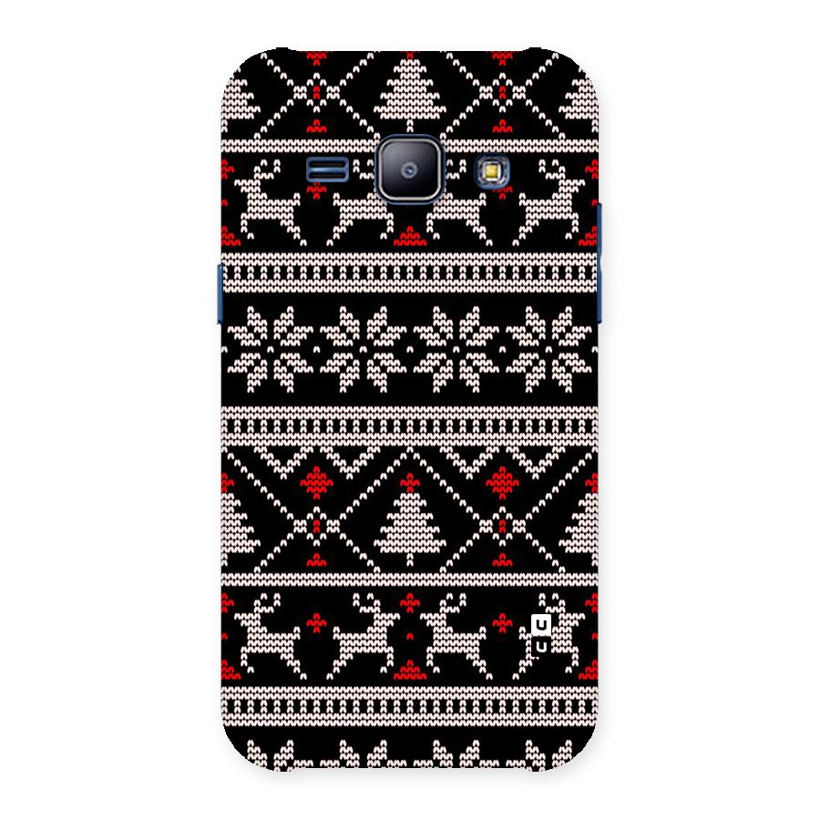 Christmas Seamless Aztec Pattern Back Case for Galaxy J1