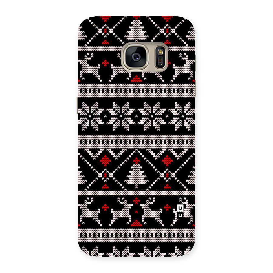 Christmas Seamless Aztec Pattern Back Case for Galaxy S7