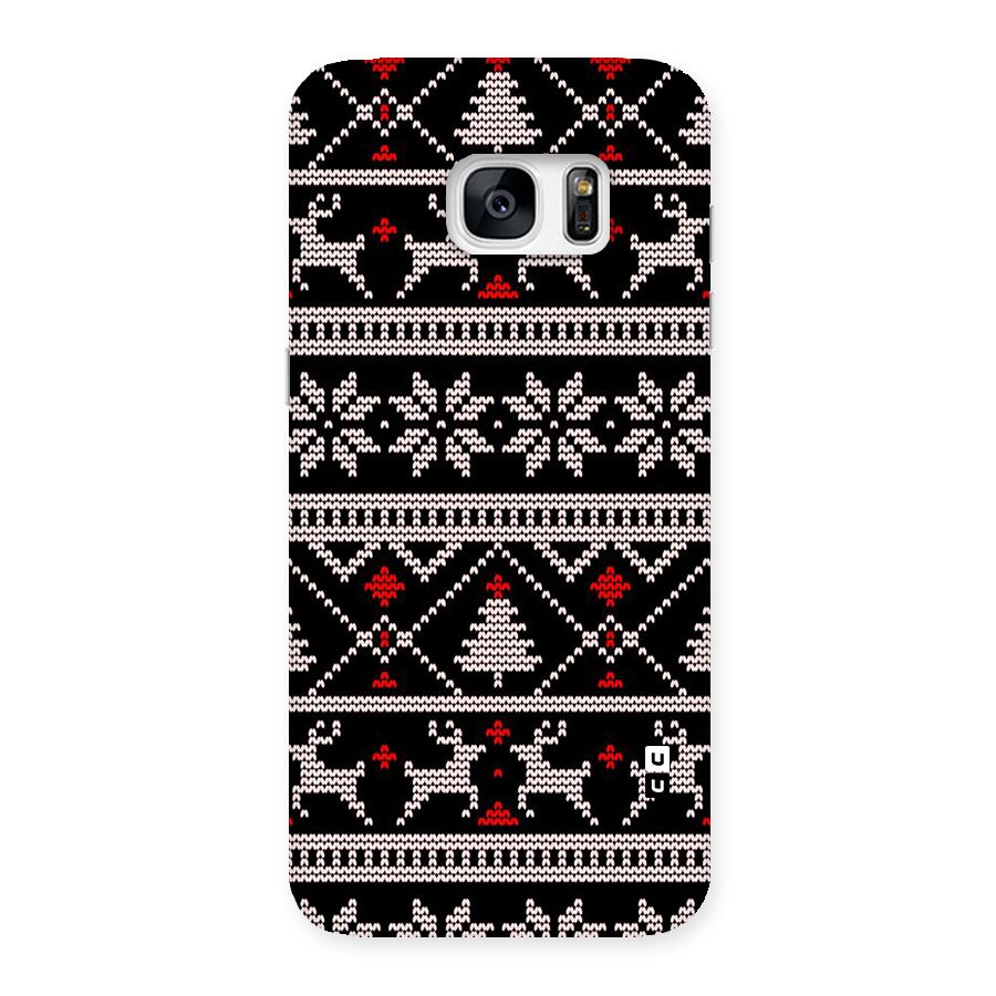 Christmas Seamless Aztec Pattern Back Case for Galaxy S7 Edge