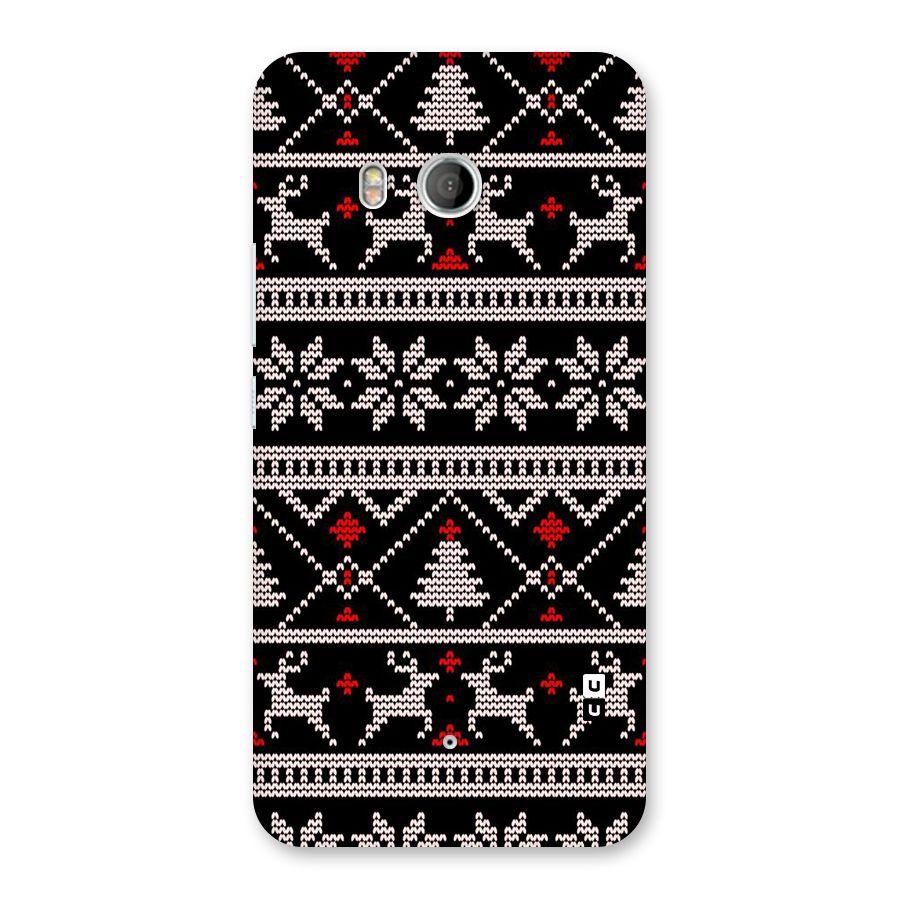 Christmas Seamless Aztec Pattern Back Case for HTC U11