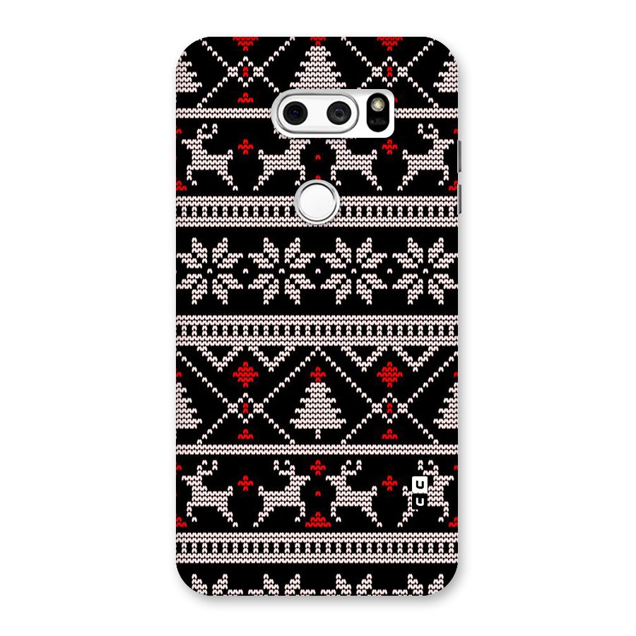 Christmas Seamless Aztec Pattern Back Case for LG V30