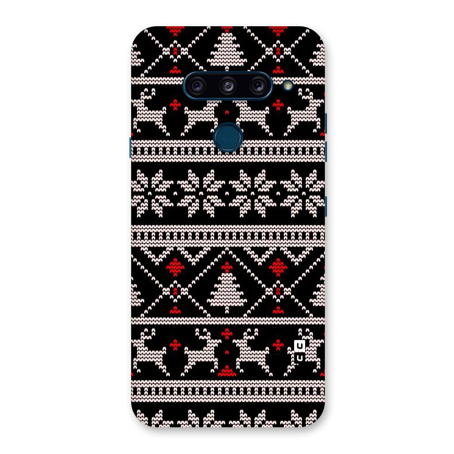 Christmas Seamless Aztec Pattern Back Case for LG  V40 ThinQ