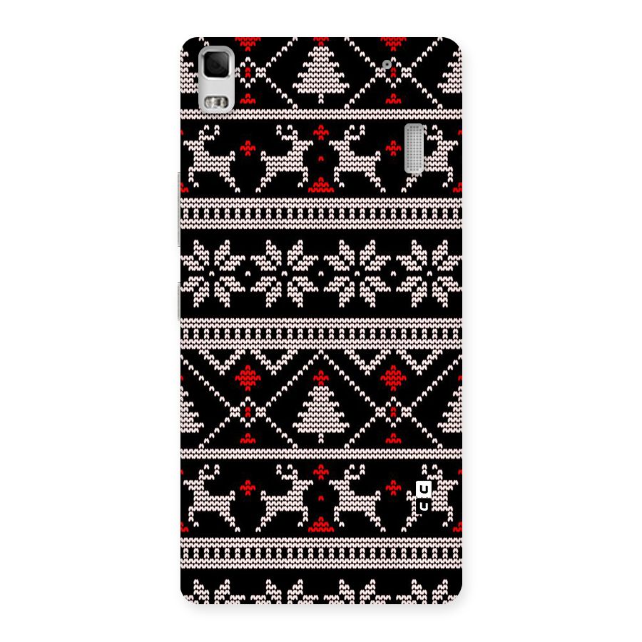Christmas Seamless Aztec Pattern Back Case for Lenovo K3 Note