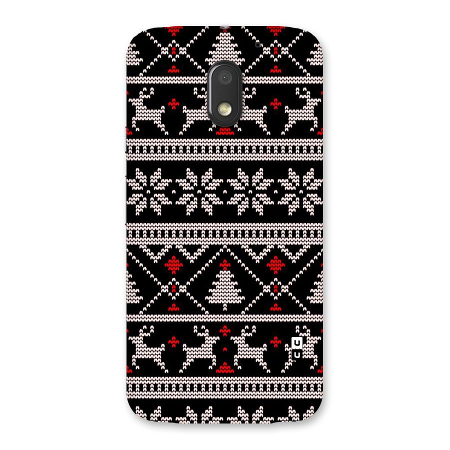 Christmas Seamless Aztec Pattern Back Case for Moto E3 Power