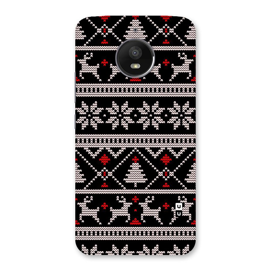 Christmas Seamless Aztec Pattern Back Case for Moto E4 Plus