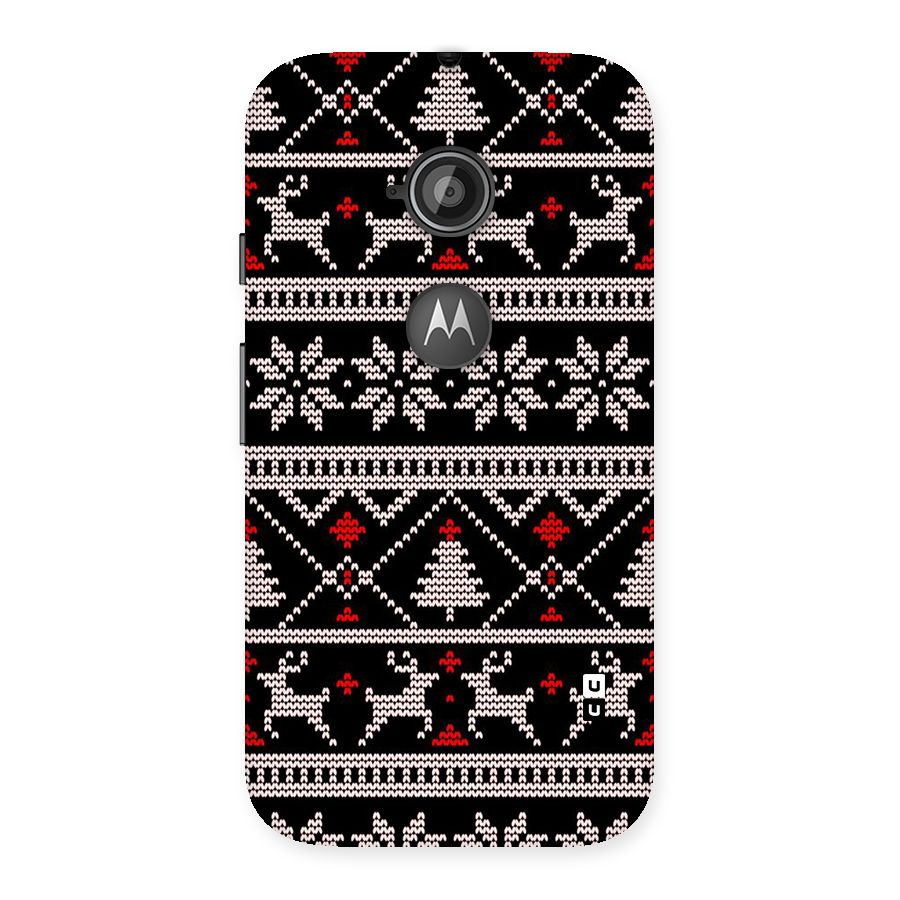 Christmas Seamless Aztec Pattern Back Case for Moto E 2nd Gen