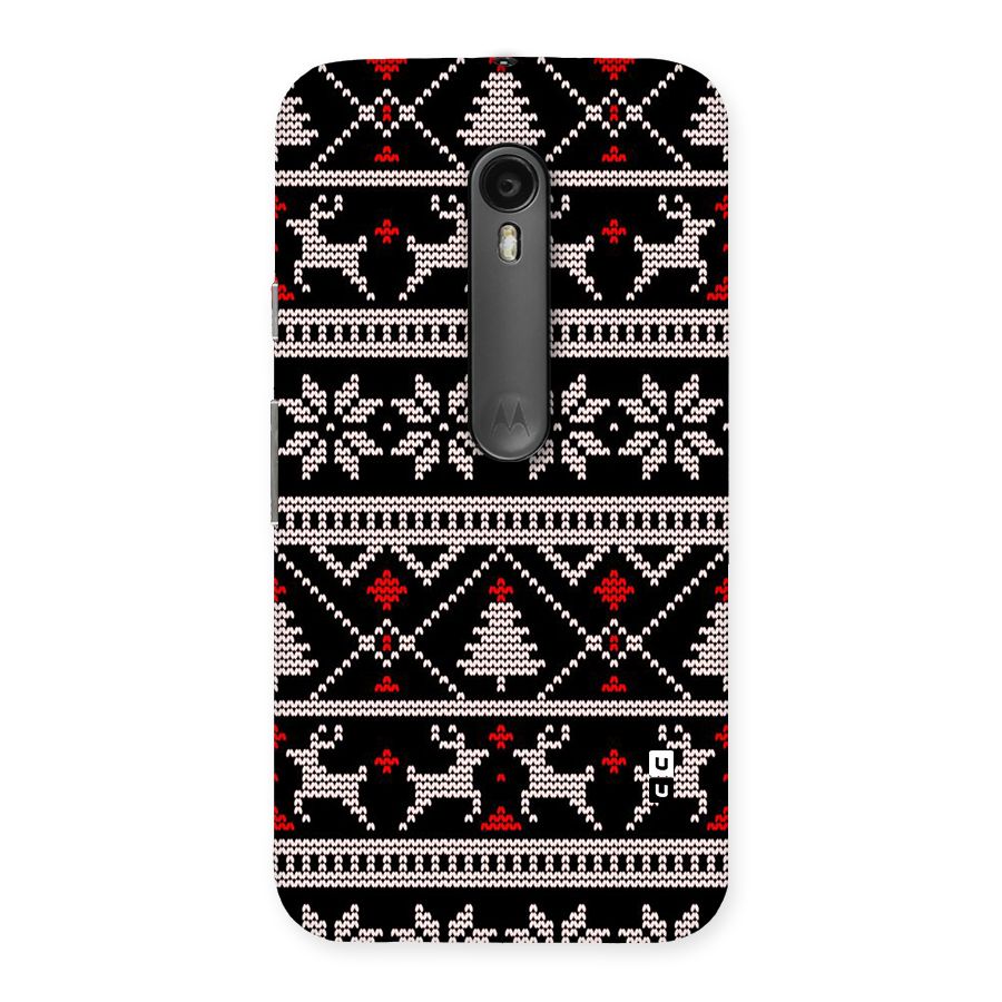 Christmas Seamless Aztec Pattern Back Case for Moto G3