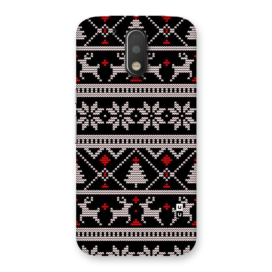 Christmas Seamless Aztec Pattern Back Case for Moto G4