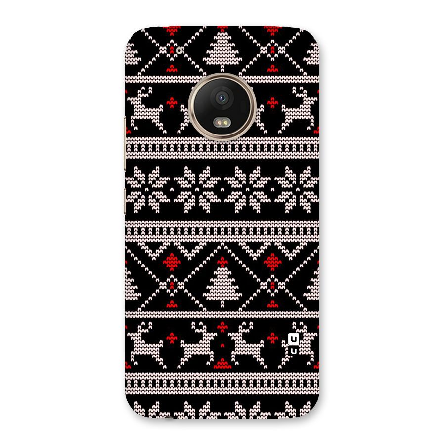 Christmas Seamless Aztec Pattern Back Case for Moto G5 Plus