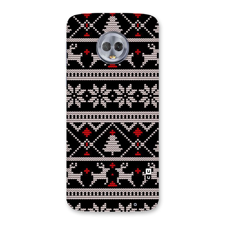 Christmas Seamless Aztec Pattern Back Case for Moto G6 Plus