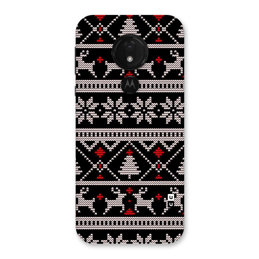 Christmas Seamless Aztec Pattern Back Case for Moto G7 Power
