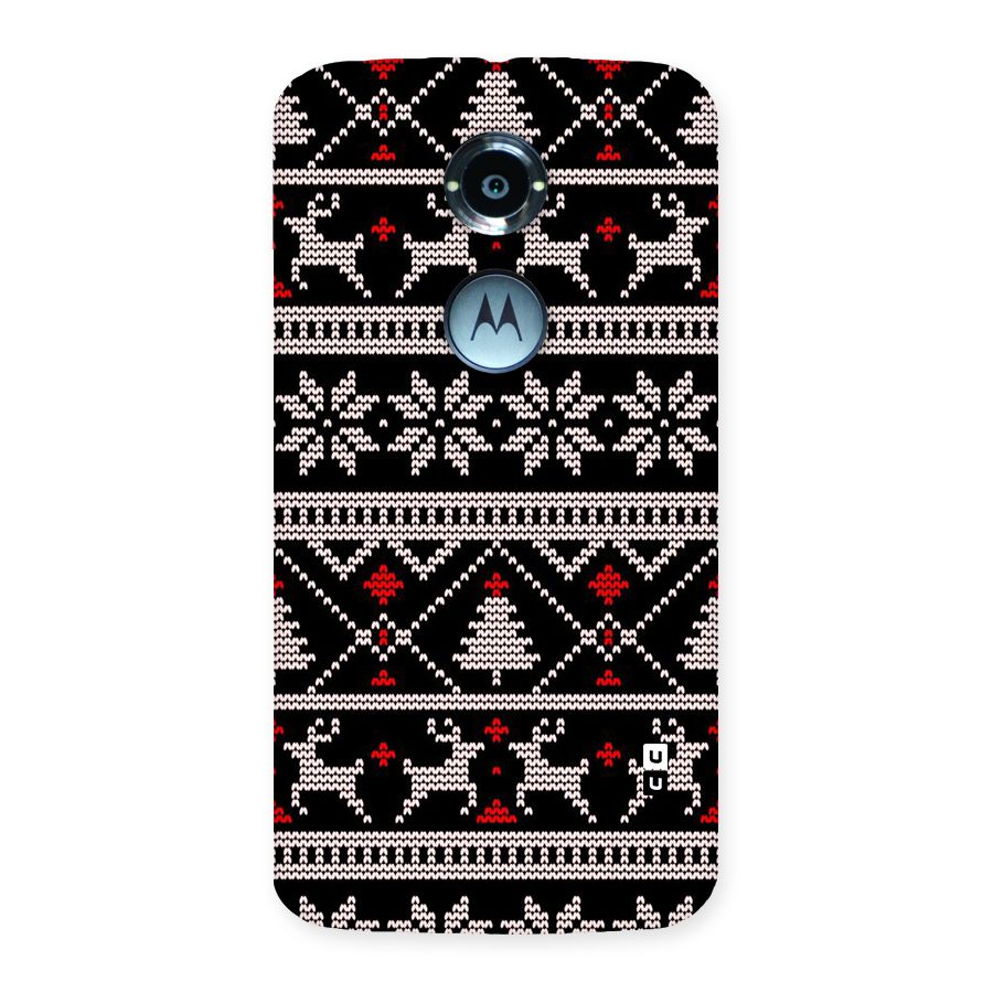 Christmas Seamless Aztec Pattern Back Case for Moto X2