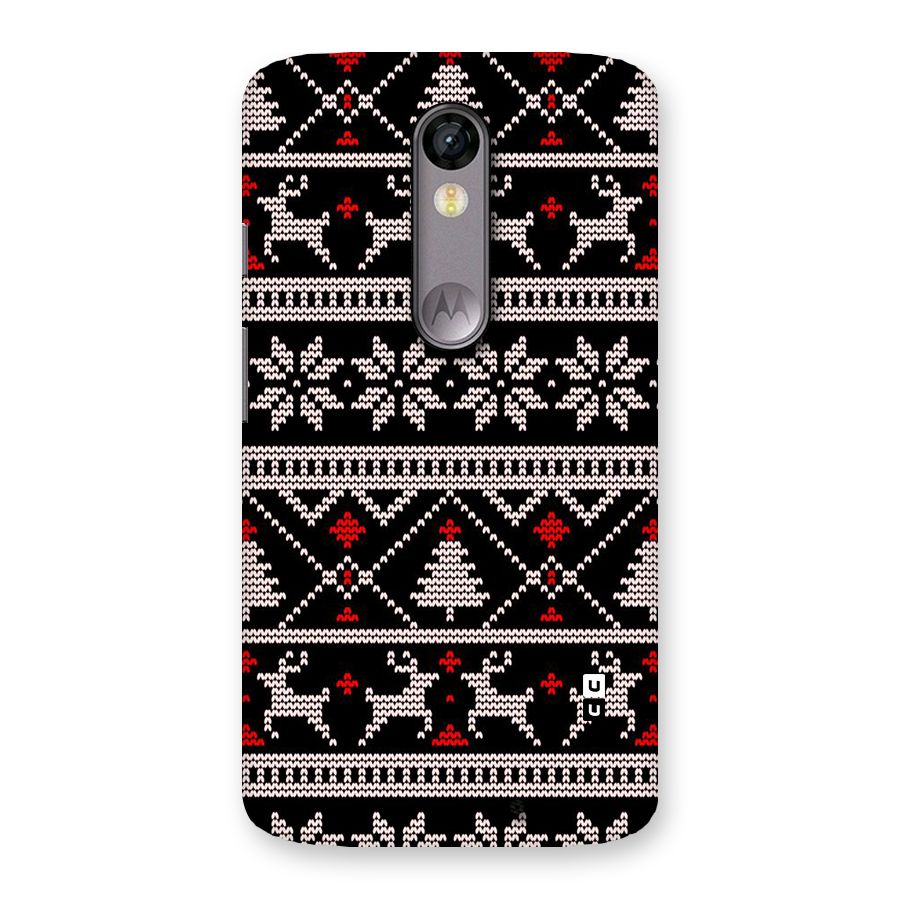 Christmas Seamless Aztec Pattern Back Case for Moto X Force