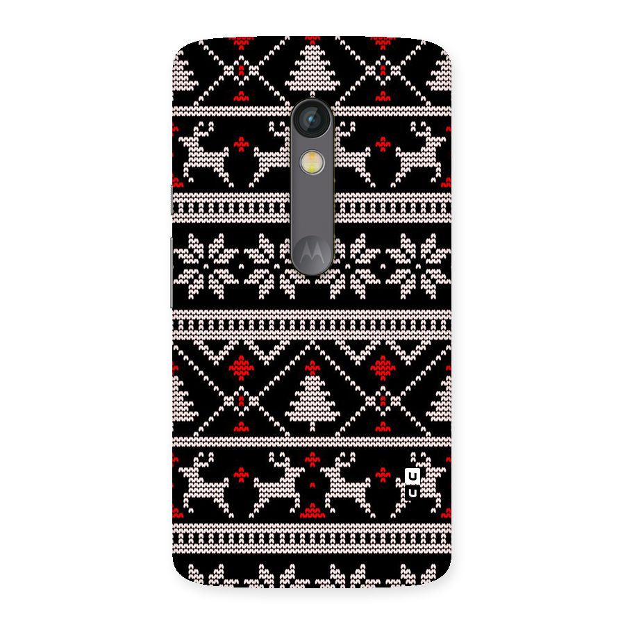Christmas Seamless Aztec Pattern Back Case for Moto X Play