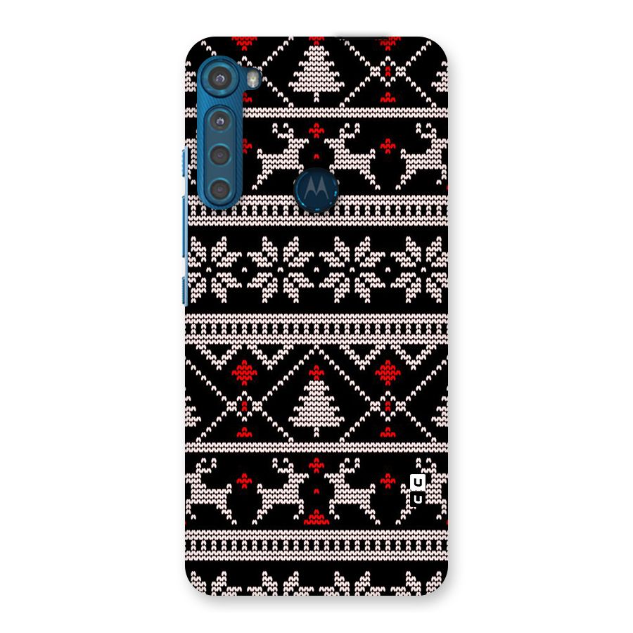 Christmas Seamless Aztec Pattern Back Case for Motorola One Fusion Plus