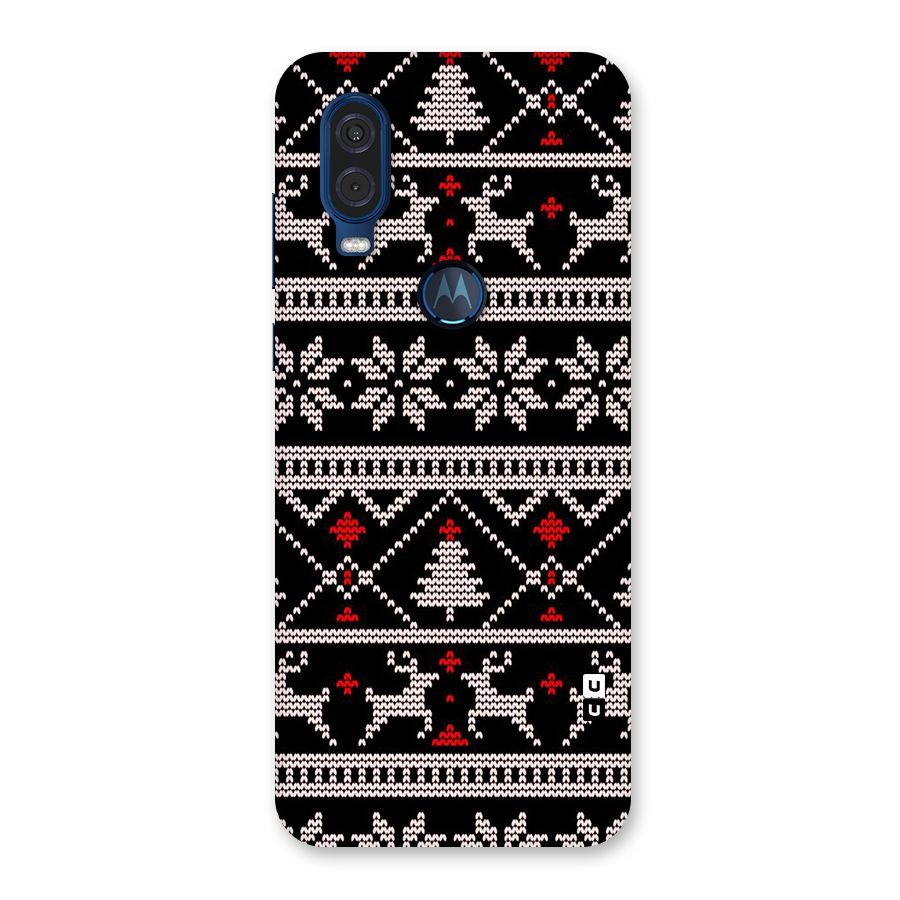Christmas Seamless Aztec Pattern Back Case for Motorola One Vision