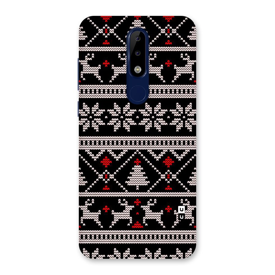 Christmas Seamless Aztec Pattern Back Case for Nokia 5.1 Plus