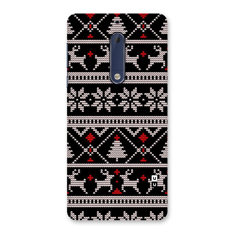 Christmas Seamless Aztec Pattern Back Case for Nokia 5