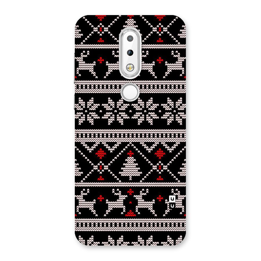 Christmas Seamless Aztec Pattern Back Case for Nokia 6.1 Plus
