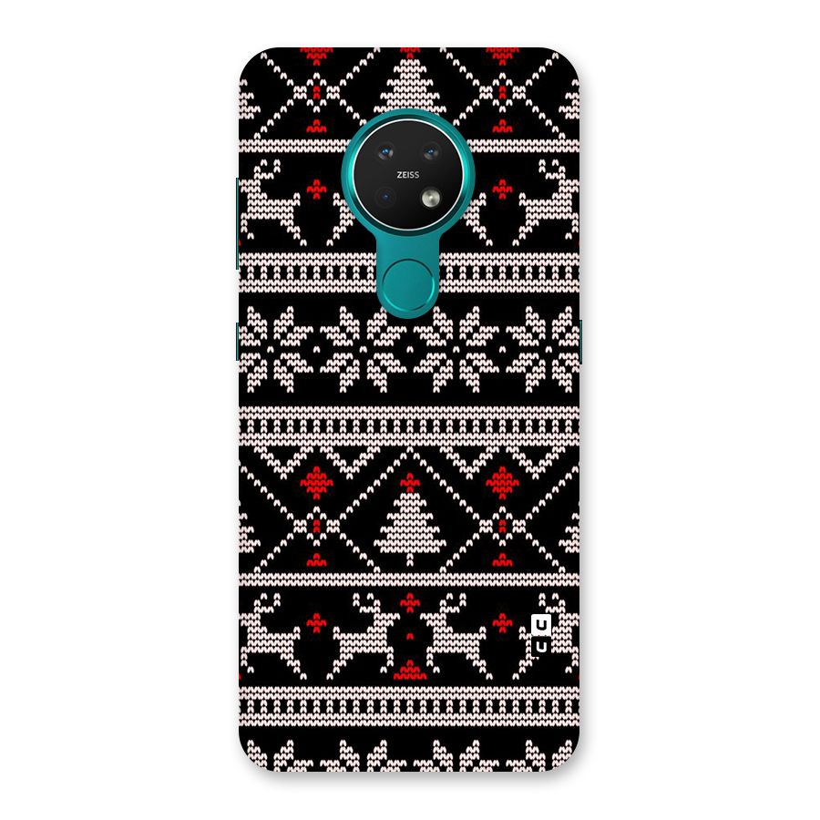 Christmas Seamless Aztec Pattern Back Case for Nokia 7.2