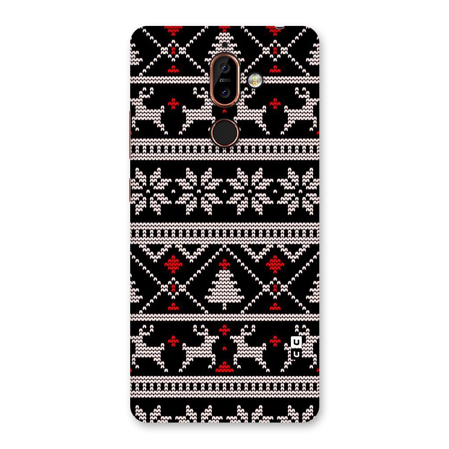 Christmas Seamless Aztec Pattern Back Case for Nokia 7 Plus