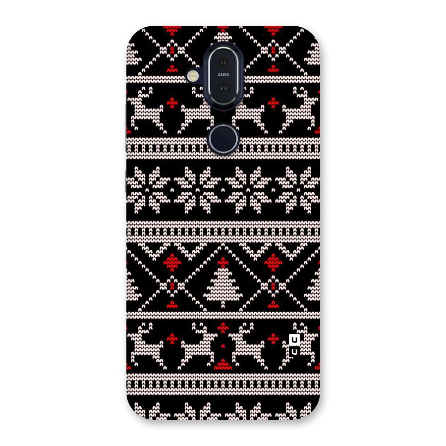 Christmas Seamless Aztec Pattern Back Case for Nokia 8.1