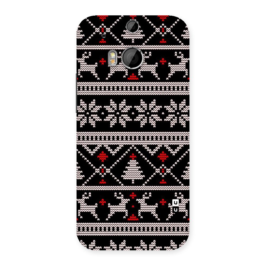 Christmas Seamless Aztec Pattern Back Case for One M8
