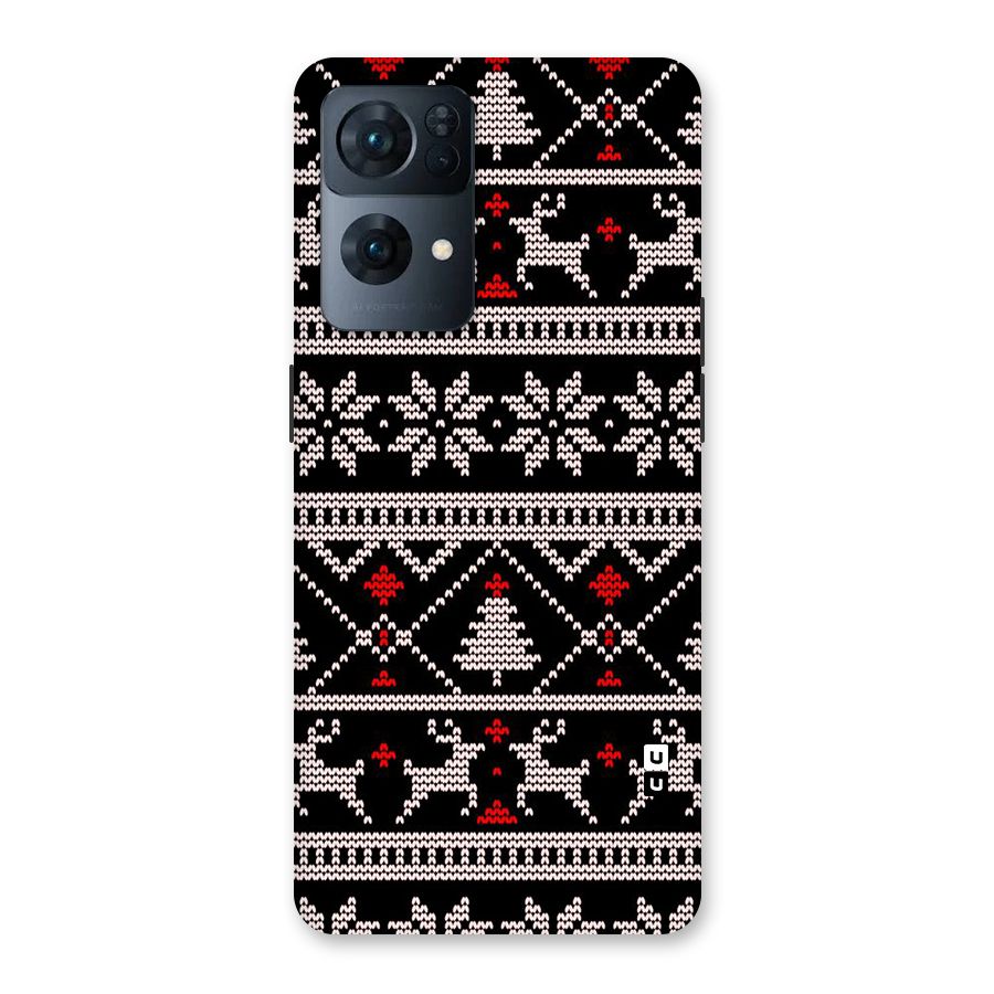 Christmas Seamless Aztec Pattern Back Case for Oppo Reno7 Pro 5G