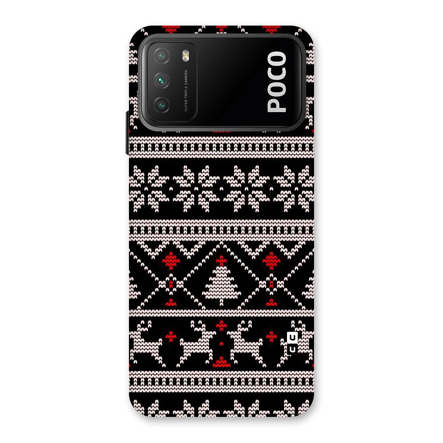 Christmas Seamless Aztec Pattern Back Case for Poco M3